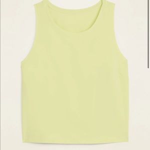 Athleta StretchTech Cropped Tank Top for Women - citrine (medium)